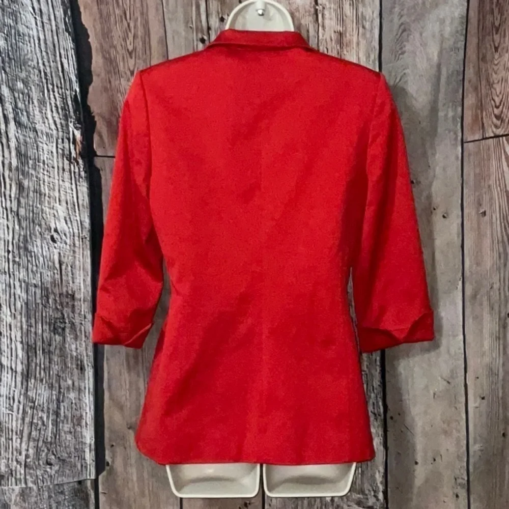 Linda Allard Ellen Tracy Red Jacket, Size 2